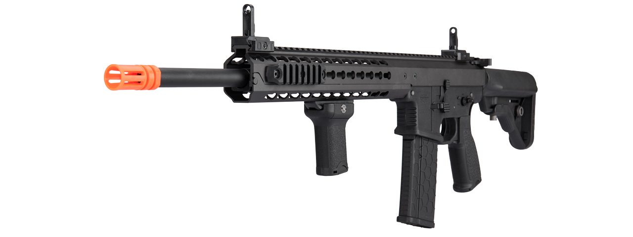 LT-202BB WARLORD 18" AEG TYPE B DMR AIRSOFT RIFLE (BLACK) - Click Image to Close