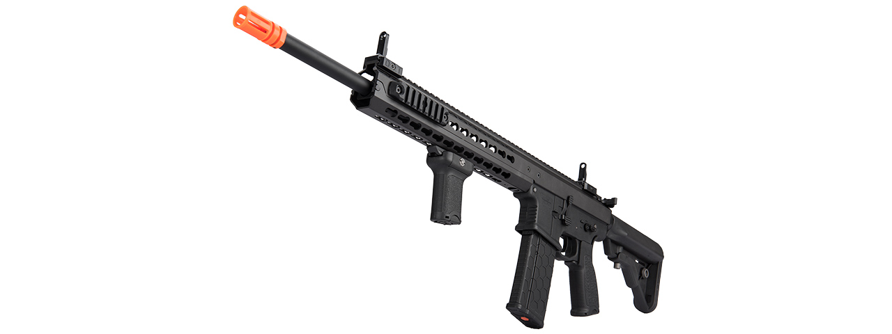 LT-202BB WARLORD 18" AEG TYPE B DMR AIRSOFT RIFLE (BLACK) - Click Image to Close