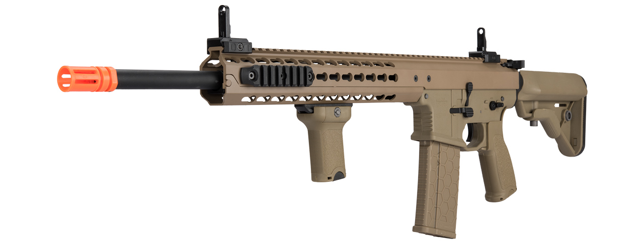 LT-202TB WARLORD 18" AEG TYPE B DMR AIRSOFT RIFLE (DARK EARTH) - Click Image to Close