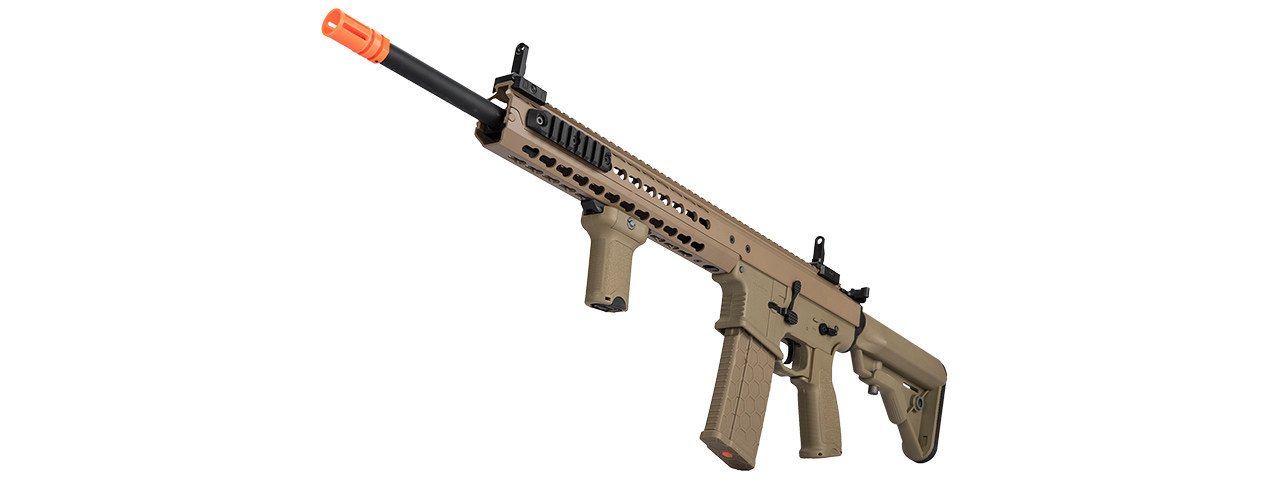 LT-202TB WARLORD 18" AEG TYPE B DMR AIRSOFT RIFLE (DARK EARTH) - Click Image to Close