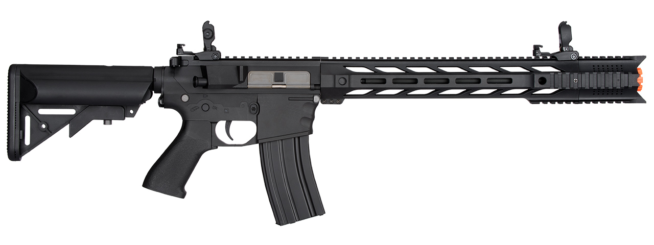 Lancer Tactical Low FPS Gen 2 M4 SPR Interceptor Airsoft AEG Rifle (Color: Black) - Click Image to Close