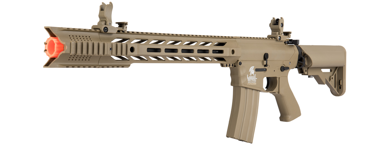 Lancer Tactical Gen 2 SPR Interceptor Airsoft AEG Rifle (Color: Tan) - Click Image to Close