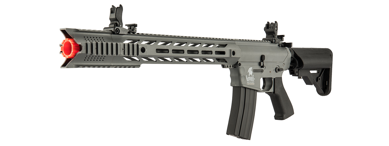 Lancer Tactical Gen 2 SPR Interceptor Airsoft AEG Rifle (Color: Gray) - Click Image to Close