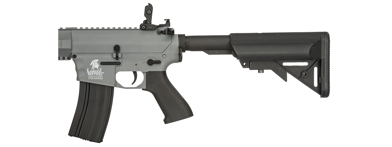 Lancer Tactical Gen 2 SPR Interceptor Airsoft AEG Rifle (Color: Gray) - Click Image to Close