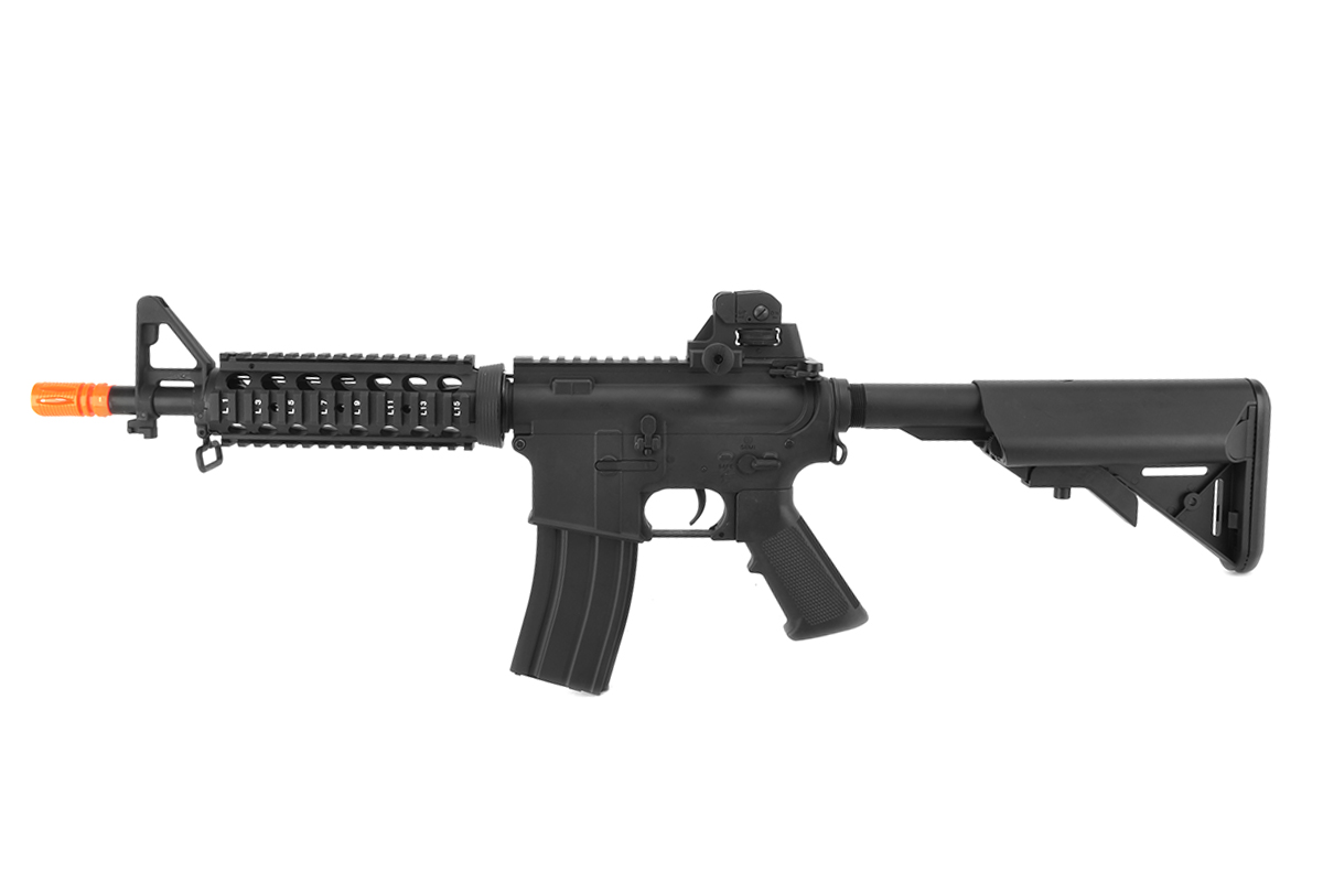 LT-7002 FULL METAL M4 CQB RIS AIRSOFT GUN AEG RIFLE (BLACK) - Click Image to Close