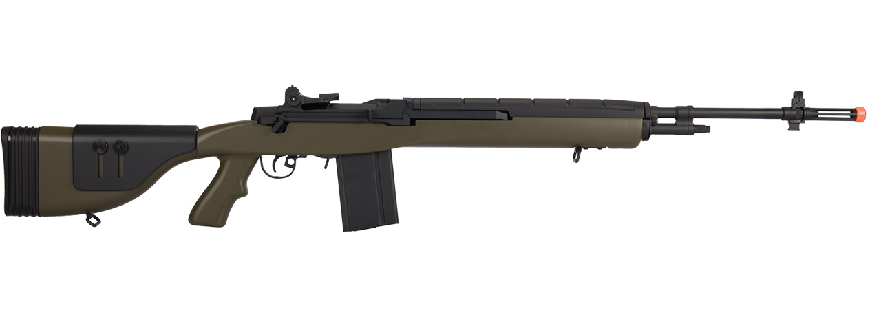 Lancer Tactical LT-732 DMR Stock 45" M14 SOCOM Airsoft AEG (OD Green) - Click Image to Close