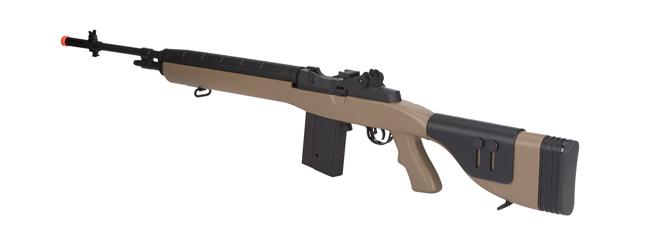 Lancer Tactical LT-732 DMR Stock 45" M14 SOCOM Airsoft AEG (Tan) - Click Image to Close