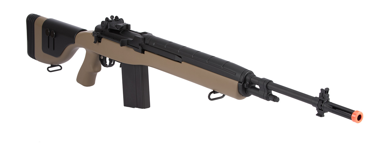 Lancer Tactical LT-732 DMR Stock 45" M14 SOCOM Airsoft AEG (Tan) - Click Image to Close