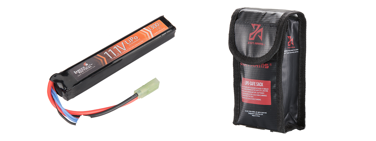 Lancer Tactical 11.1v 1300mAh 15C Stick Lipo Battery