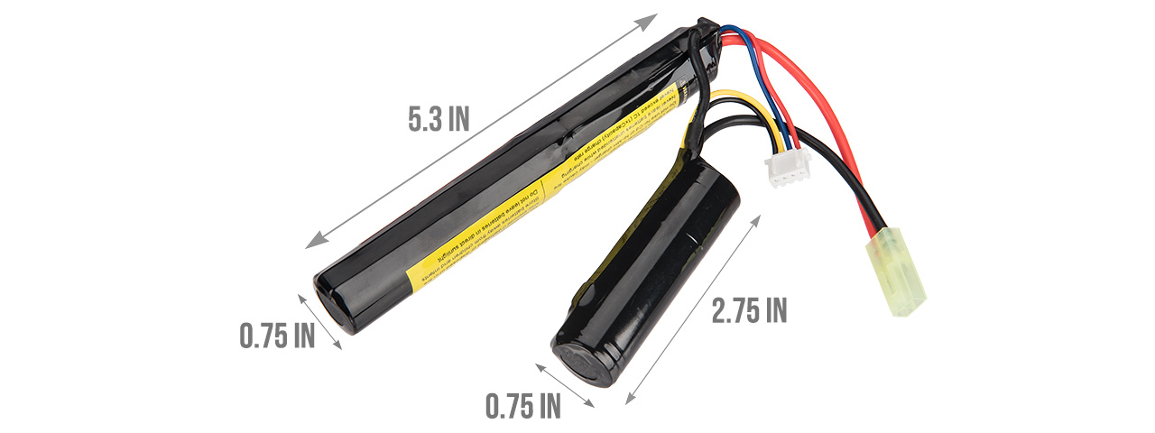 Lancer Tactical 11.1v 2500mAh 20C Butterfly Lithium-Ion Battery - Click Image to Close