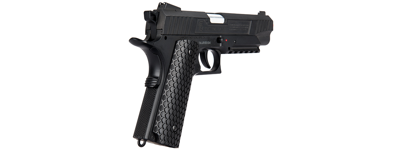 Lancer Tactical Cobra LTX-50 1911 CO2 Half-Blowback Airsoft Pistol (Color: Black) - Click Image to Close