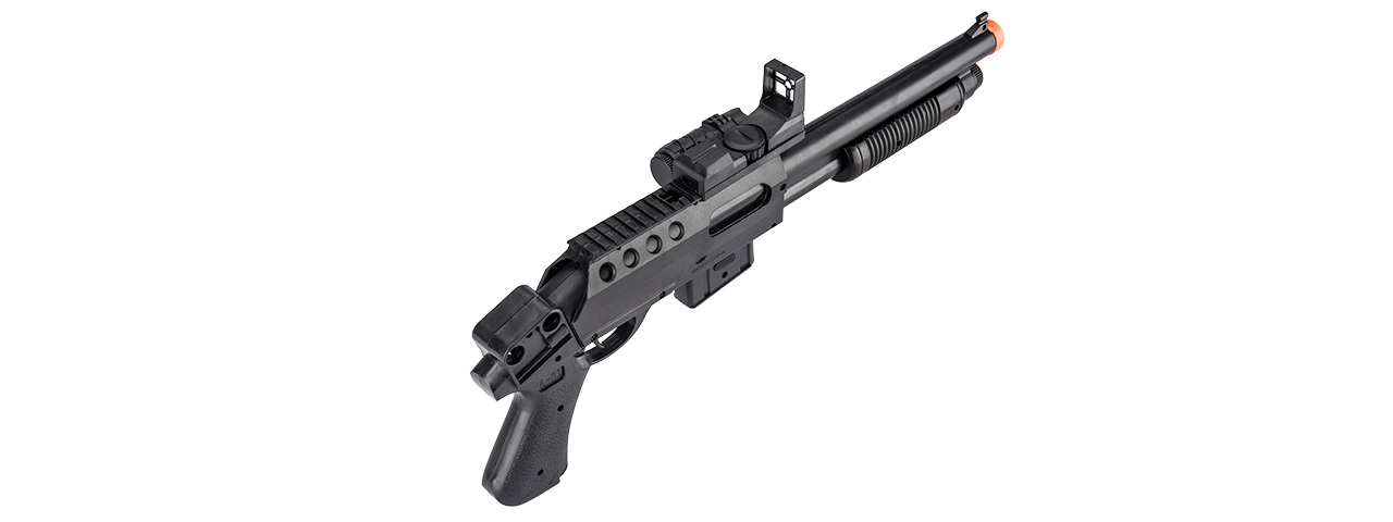 M0581A M0581A TACTICAL PUMP ACTION SPRING SHOTGUN (BLACK) - Click Image to Close