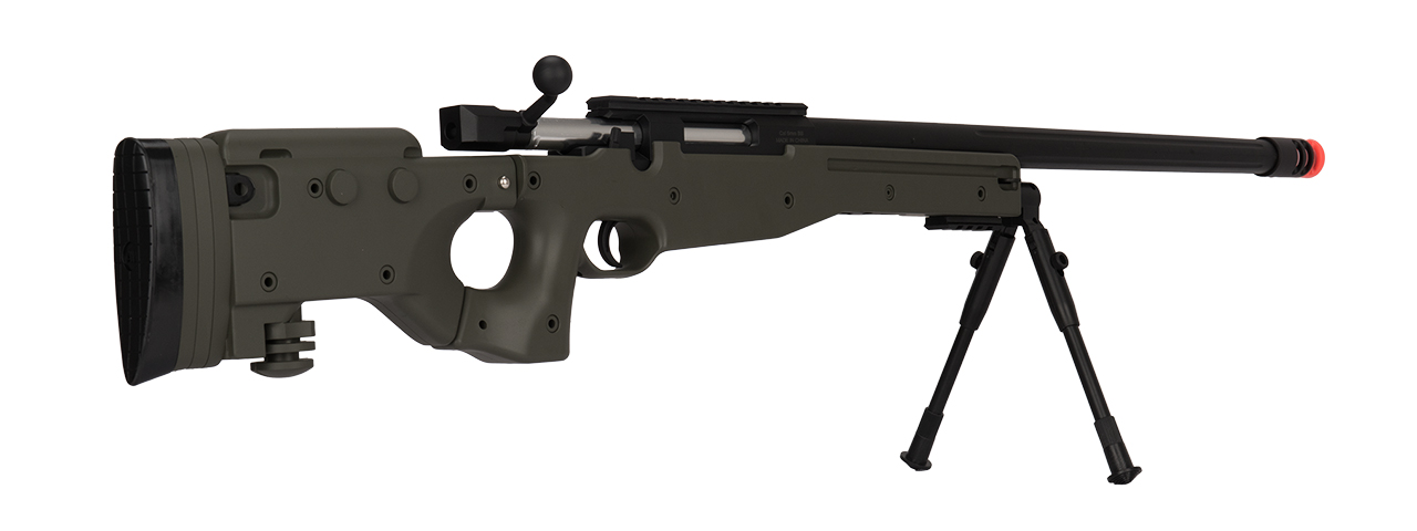 M1196G BOLT ACTION AIRSOFT SNIPER RIFLE W/ FOLDING STOCK (OLIVE DRAB) - Click Image to Close