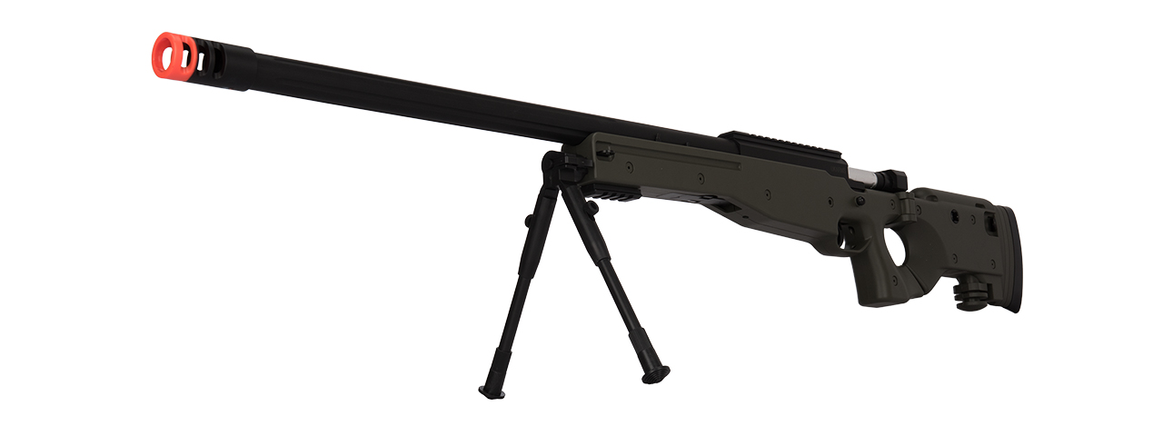 M1196G BOLT ACTION AIRSOFT SNIPER RIFLE W/ FOLDING STOCK (OLIVE DRAB) - Click Image to Close