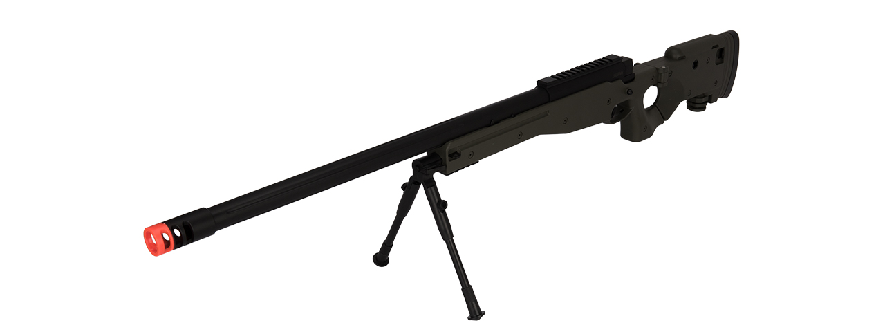 M1196G BOLT ACTION AIRSOFT SNIPER RIFLE W/ FOLDING STOCK (OLIVE DRAB) - Click Image to Close