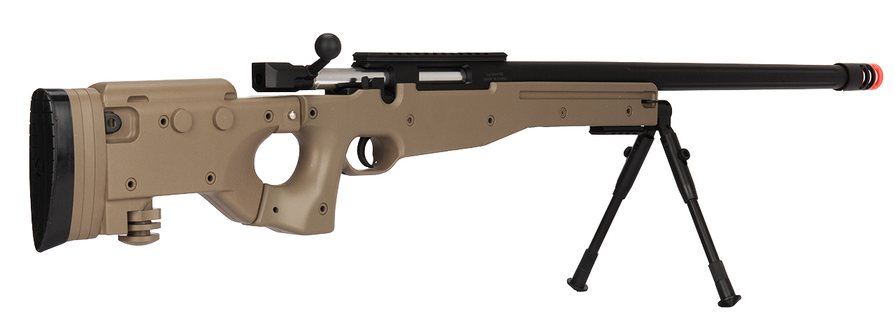 M1196T BOLT ACTION AIRSOFT SNIPER RIFLE W/ FOLDING STOCK (TAN)