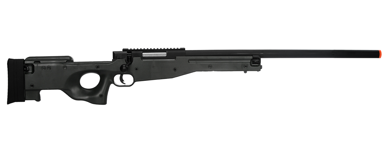 M96B L96 SPRING BOLT ACTION AIRSOFT RIFLE (BLACK) - Click Image to Close
