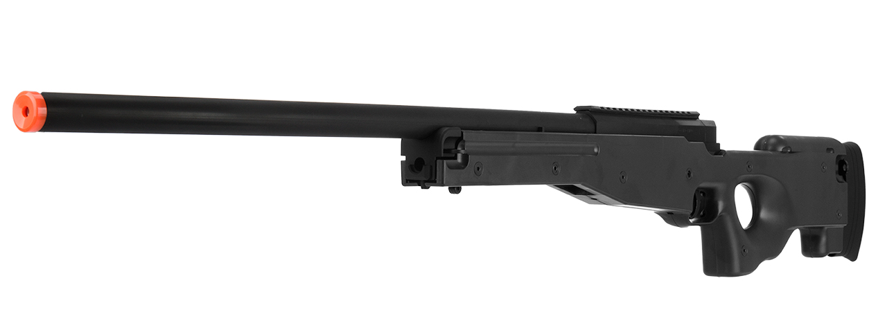 M96B L96 SPRING BOLT ACTION AIRSOFT RIFLE (BLACK) - Click Image to Close