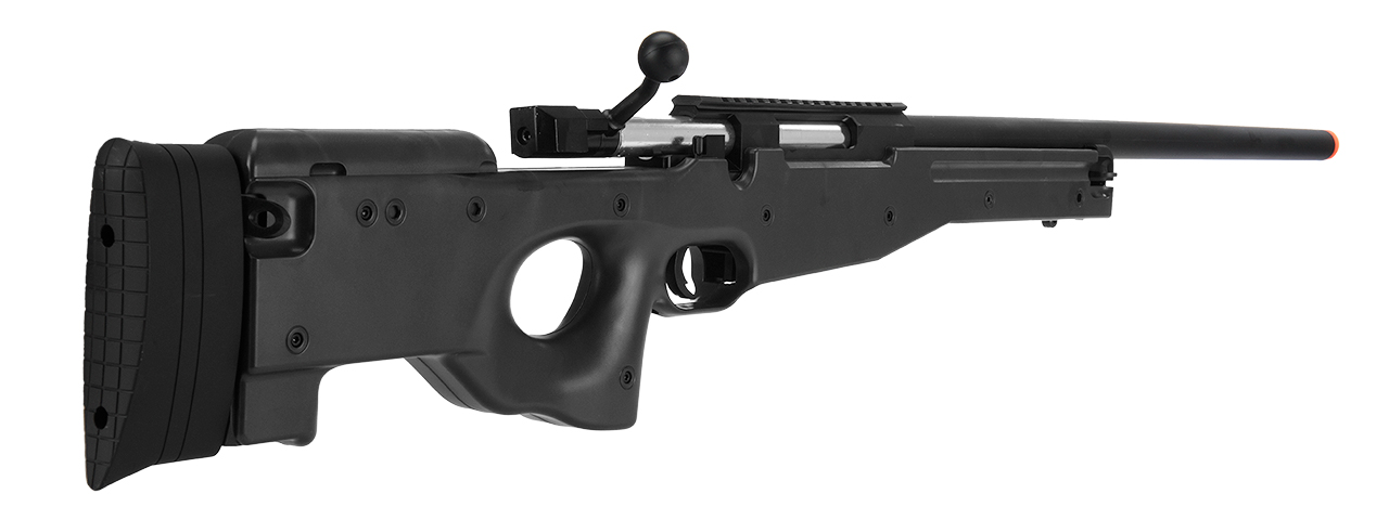 M96B L96 SPRING BOLT ACTION AIRSOFT RIFLE (BLACK) - Click Image to Close