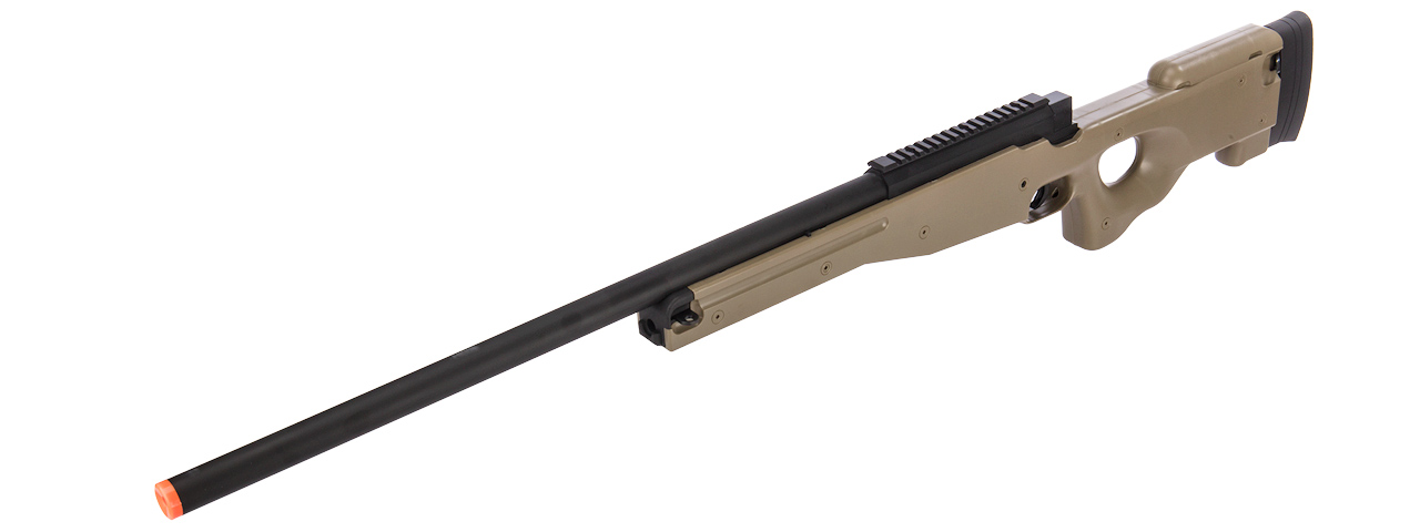 UK Arms M96T L96 Bolt Action Spring Airsoft Sniper Rifle (Color: Tan) - Click Image to Close