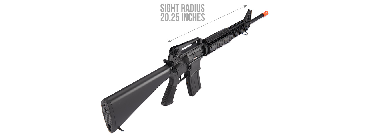 MC6620 M16 RIS LIGHTWEIGHT POLYMER GBB AIRSOFT RIFLE (BLACK) - Click Image to Close