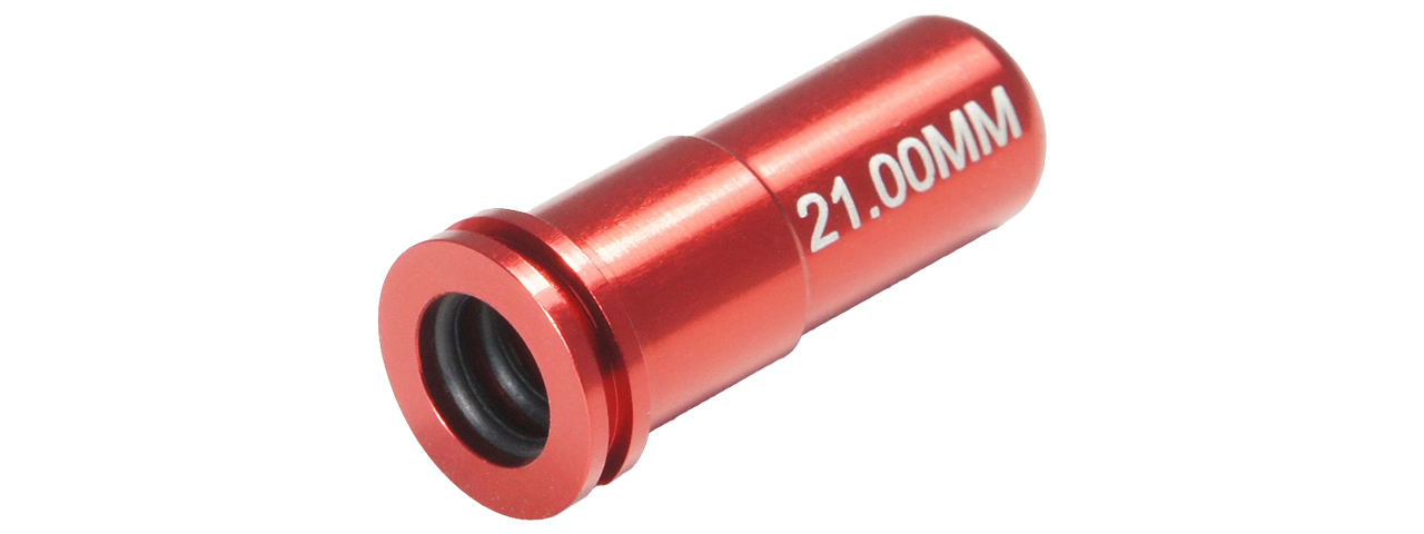 MX-NOZ2100AL 21.00MM ALUMINUM DOUBLE O-RING AIR SEAL NOZZLE AEG (RED) - Click Image to Close