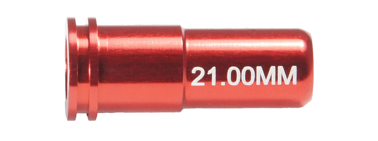 MX-NOZ2100AL 21.00MM ALUMINUM DOUBLE O-RING AIR SEAL NOZZLE AEG (RED) - Click Image to Close