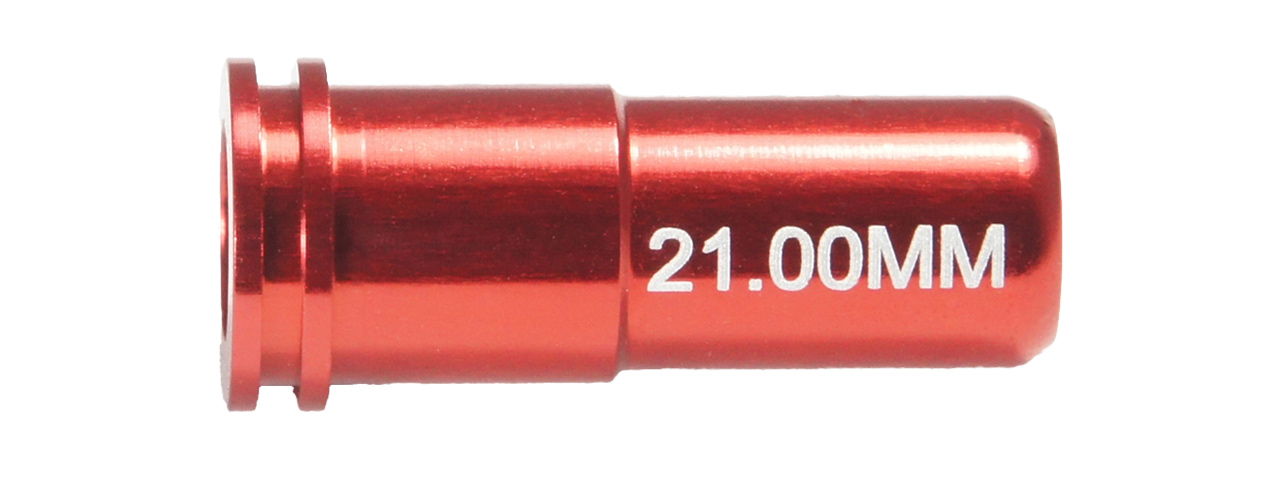 MX-NOZ2100AL 21.00MM ALUMINUM DOUBLE O-RING AIR SEAL NOZZLE AEG (RED)