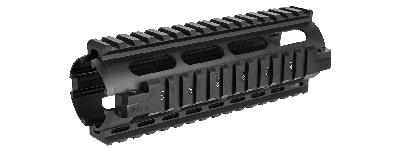 NCSTAR AR15 CARBINE LENGTH QUAD RAIL SYSTEM - BLACK - Click Image to Close