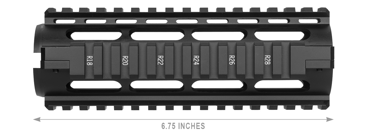 NCSTAR AR15 CARBINE LENGTH QUAD RAIL SYSTEM - BLACK - Click Image to Close