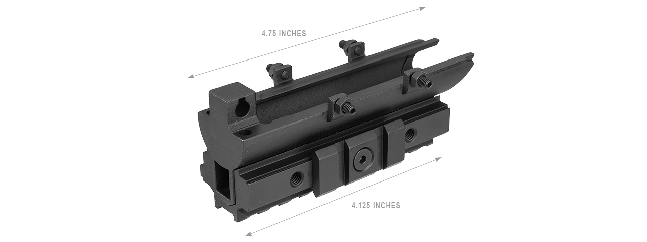 NCSTAR SKS RECEIVER COVER TRI-MOUNT OPTICS RAIL (BLACK)