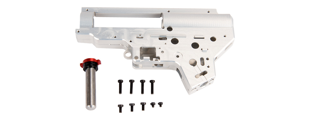 RTA-6392 M4 FULL METAL AIRCRAFT ALUMINUM VERSION 2 GEARBOX - Click Image to Close