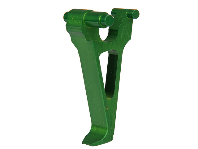RTA-6464 ANODIZED ALUMINUM TRIGGER FOR AK SERIES (GREEN) - TYPE A - Click Image to Close