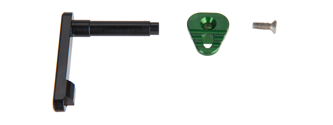 RTA-7039 ANODIZED ALUMINUM MAGAZINE CATCH FOR M4/M16 (GREEN) - TYPE B - Click Image to Close