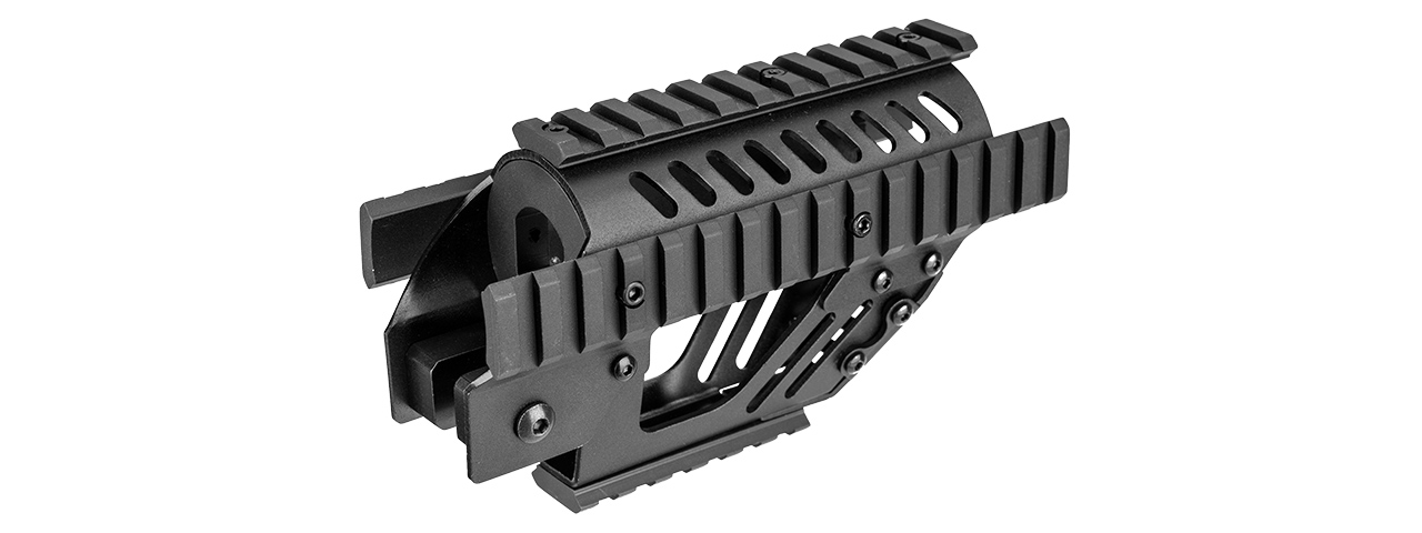 SG-16-2 P90 ALUMINUM PICATINNY QUAD RAIL (BLACK)
