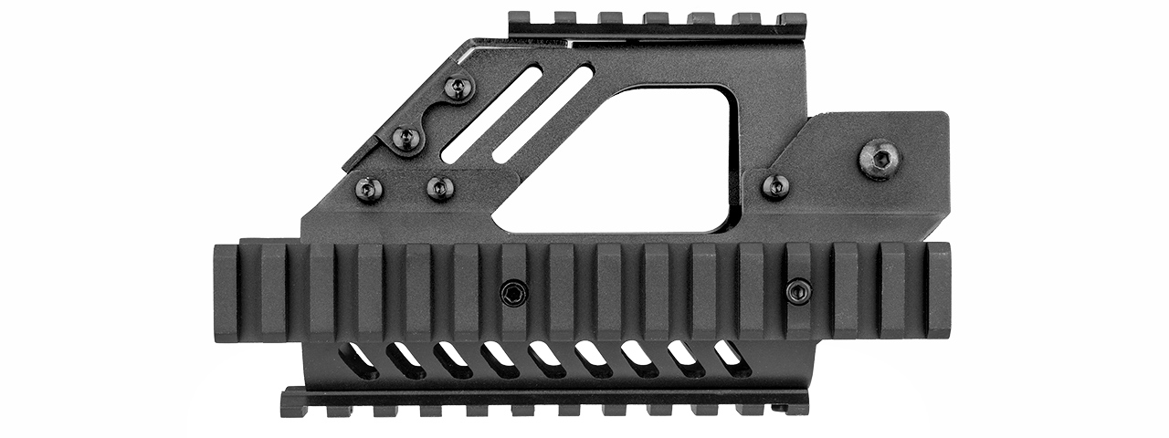SG-16-2 P90 ALUMINUM PICATINNY QUAD RAIL (BLACK)