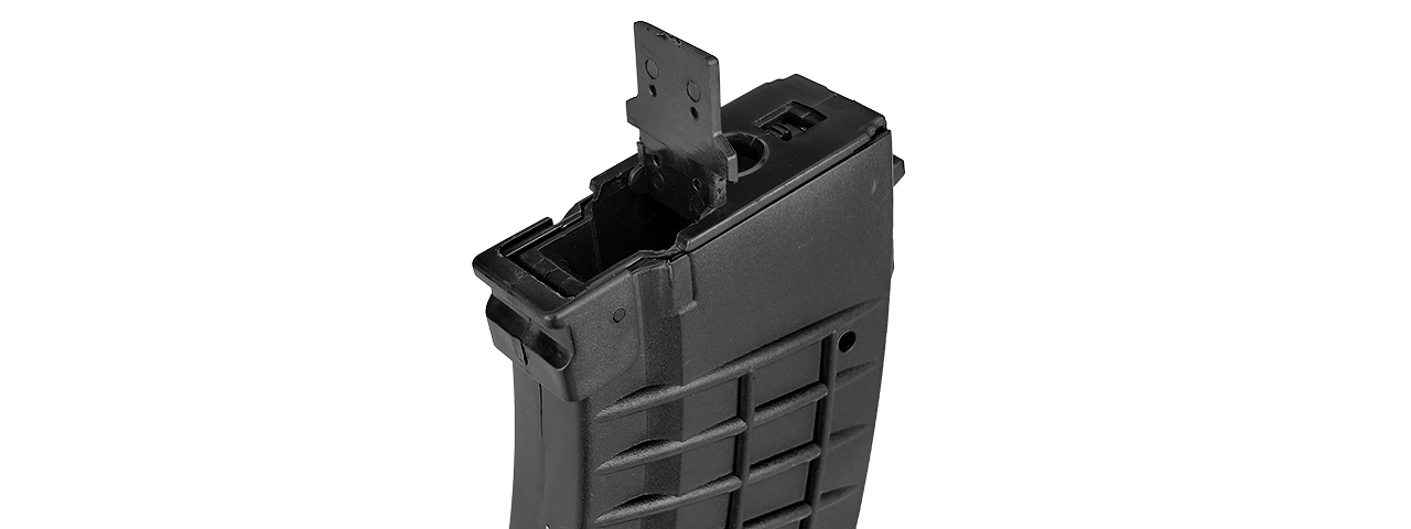 SG-18-B 500RD WAFFLE PATTERN HIGH CAPACITY MAGAZINE FOR AK AEG (BLACK) - Click Image to Close