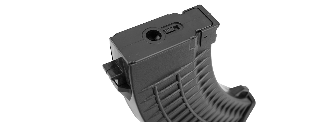 SG-18B-B 110RD WAFFLED MID CAPACITY AK47 AIRSOFT AEG MAGAZINE (BLACK)