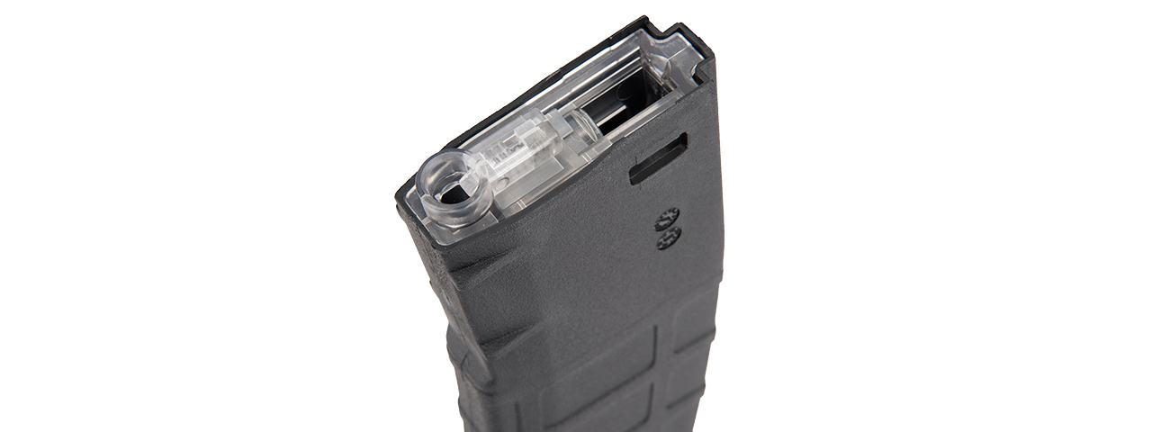 SG-2A-B 330RD WAFFLED POLYMER M4/M16 HIGH CAPACITY AEG MAGAZINE (BLACK) - Click Image to Close