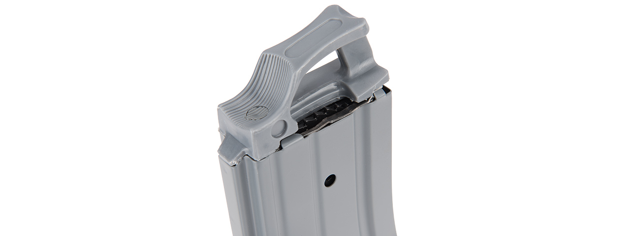 SG-618-1GR 330RD HIGH CAPACITY AIRSOFT MAGAZINE FOR M4 AEGS W/ PULL TAB (GRAY) - Click Image to Close