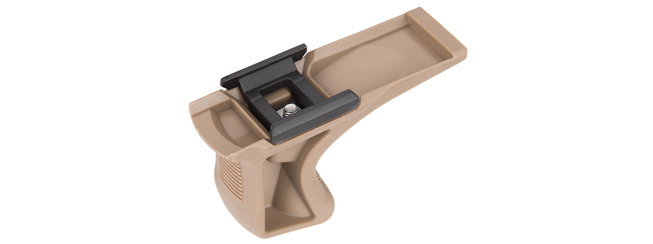 Sentinel Gears Low Profile Angled Grip for Picatinny Rails (Color: Tan) - Click Image to Close