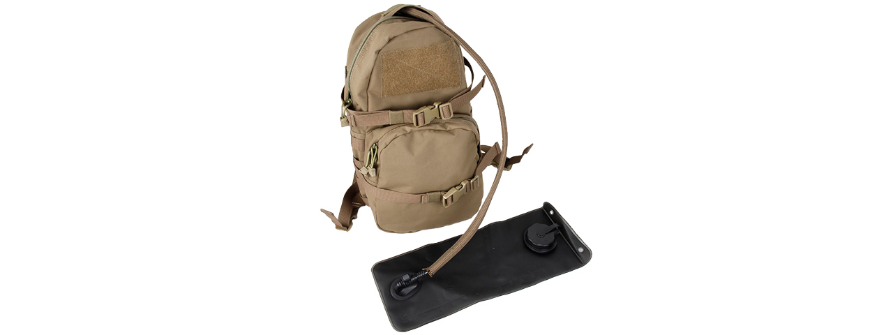 T1925-CB QUICK DETACH HYDRATION BACKPACK (COYOTE BROWN)