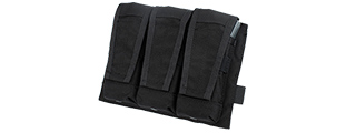 AMA TACTICAL TRIPLE MAGAZINE MOLLE POUCH - BLACK