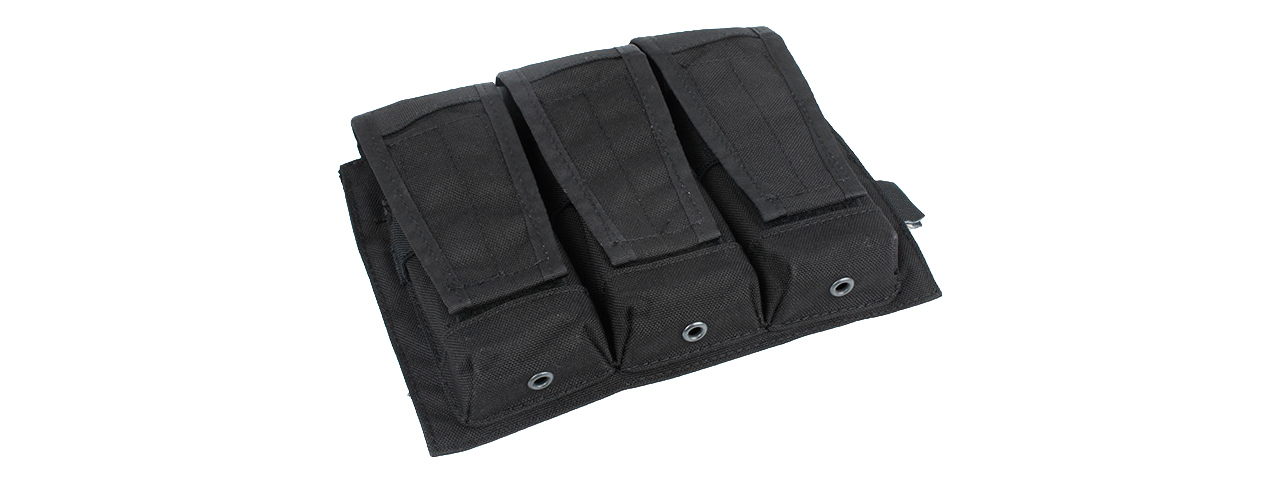 AMA TACTICAL TRIPLE MAGAZINE MOLLE POUCH - BLACK - Click Image to Close