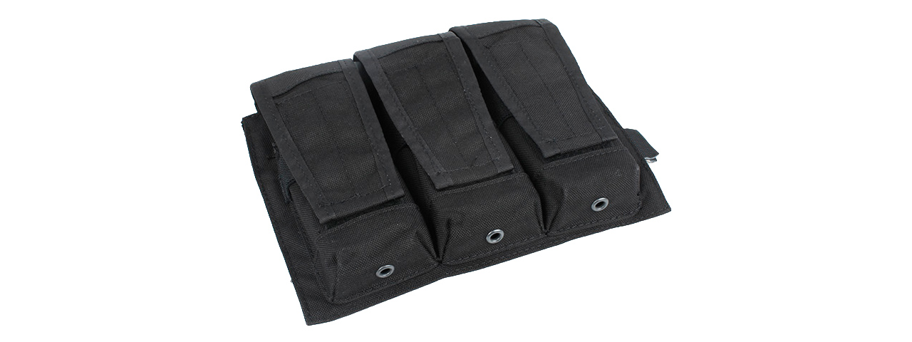 AMA TACTICAL TRIPLE MAGAZINE MOLLE POUCH - BLACK