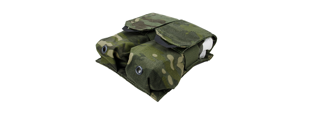 AMA TACTICAL QUOP DOUBLE MAG POUCH - CAMO TROPIC - Click Image to Close