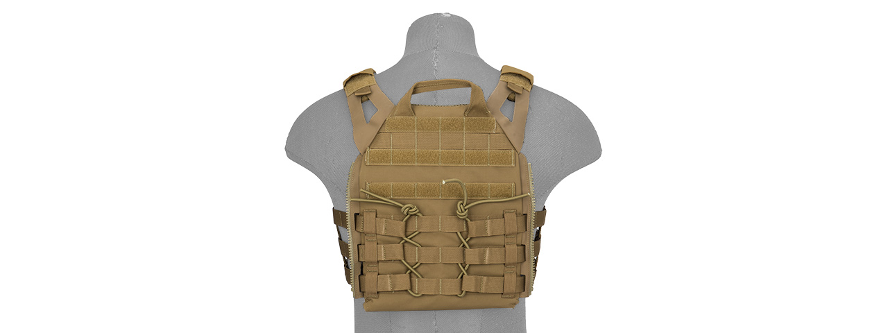 T2423CB VERSATILE LIGHT SCOUT AIRSOFT TACTICAL VEST (COYOTE BROWN) - Click Image to Close