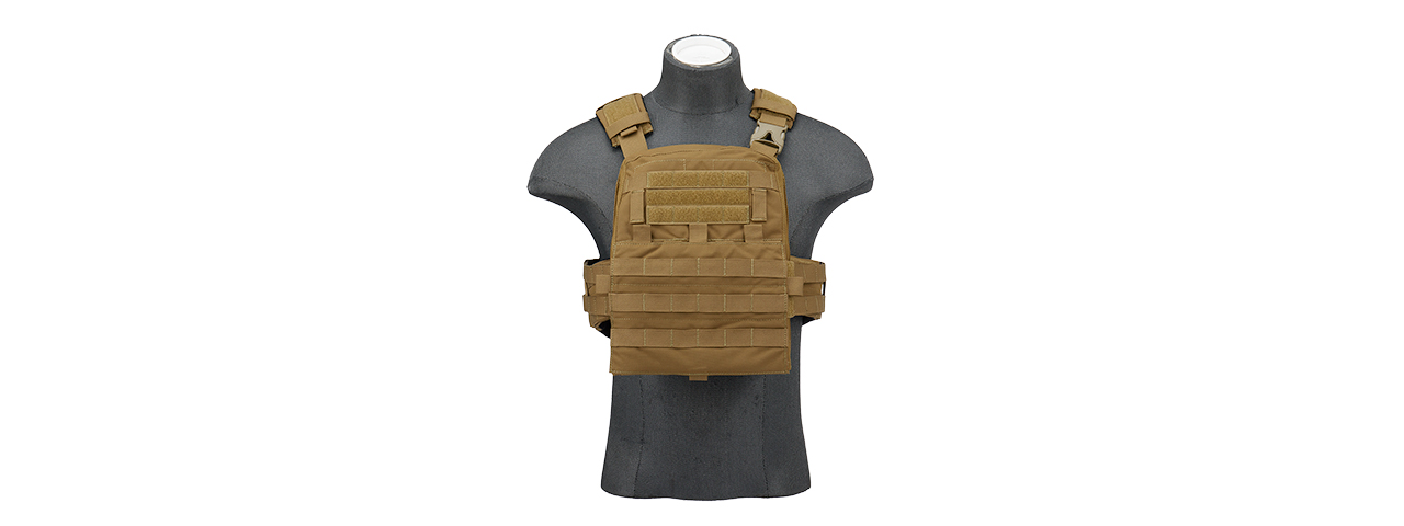 T2437CB QD TACTICAL AIRSOFT TACTICAL VEST (COYOTE BROWN) - Click Image to Close