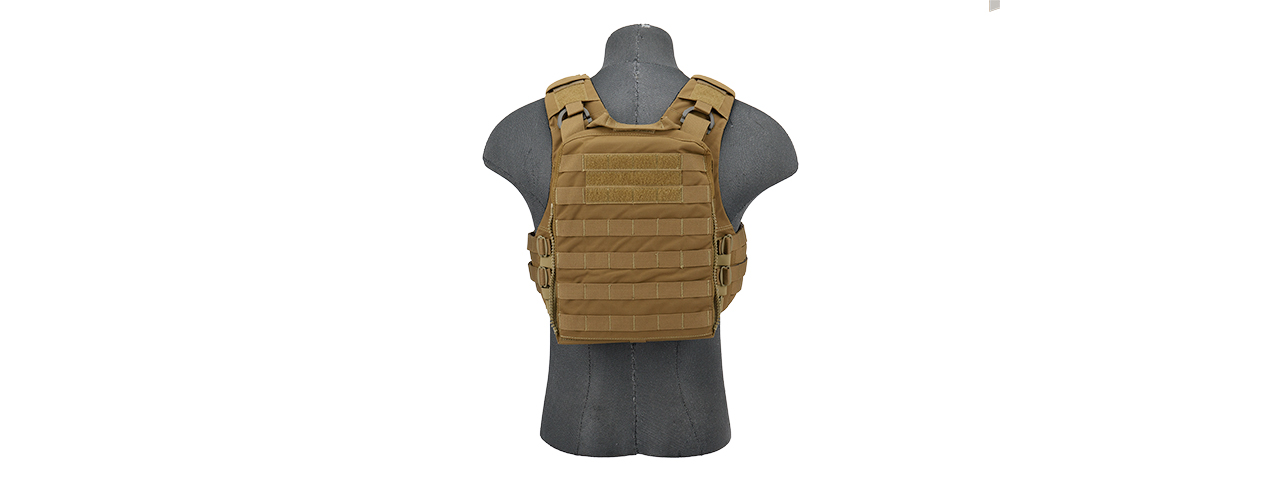 T2437CB QD TACTICAL AIRSOFT TACTICAL VEST (COYOTE BROWN) - Click Image to Close