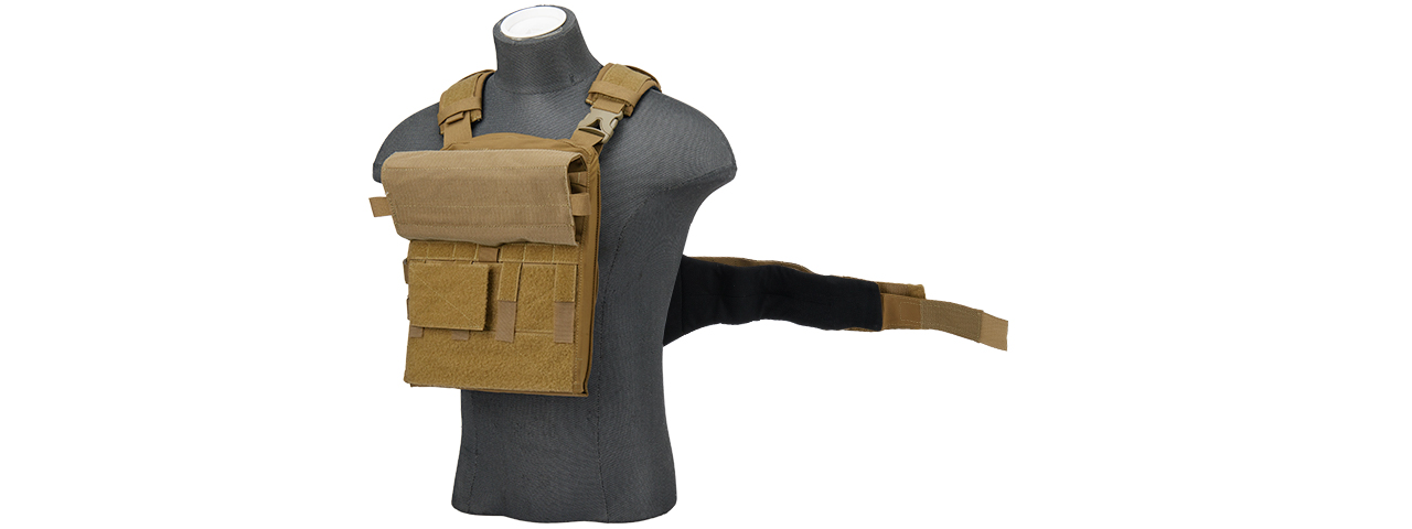 T2437CB QD TACTICAL AIRSOFT TACTICAL VEST (COYOTE BROWN) - Click Image to Close